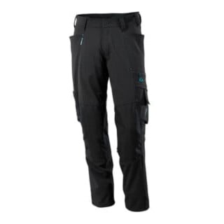 Mascot Hose mit Knietaschen, Stretchstoff Hose Größe 76C45, schwarz