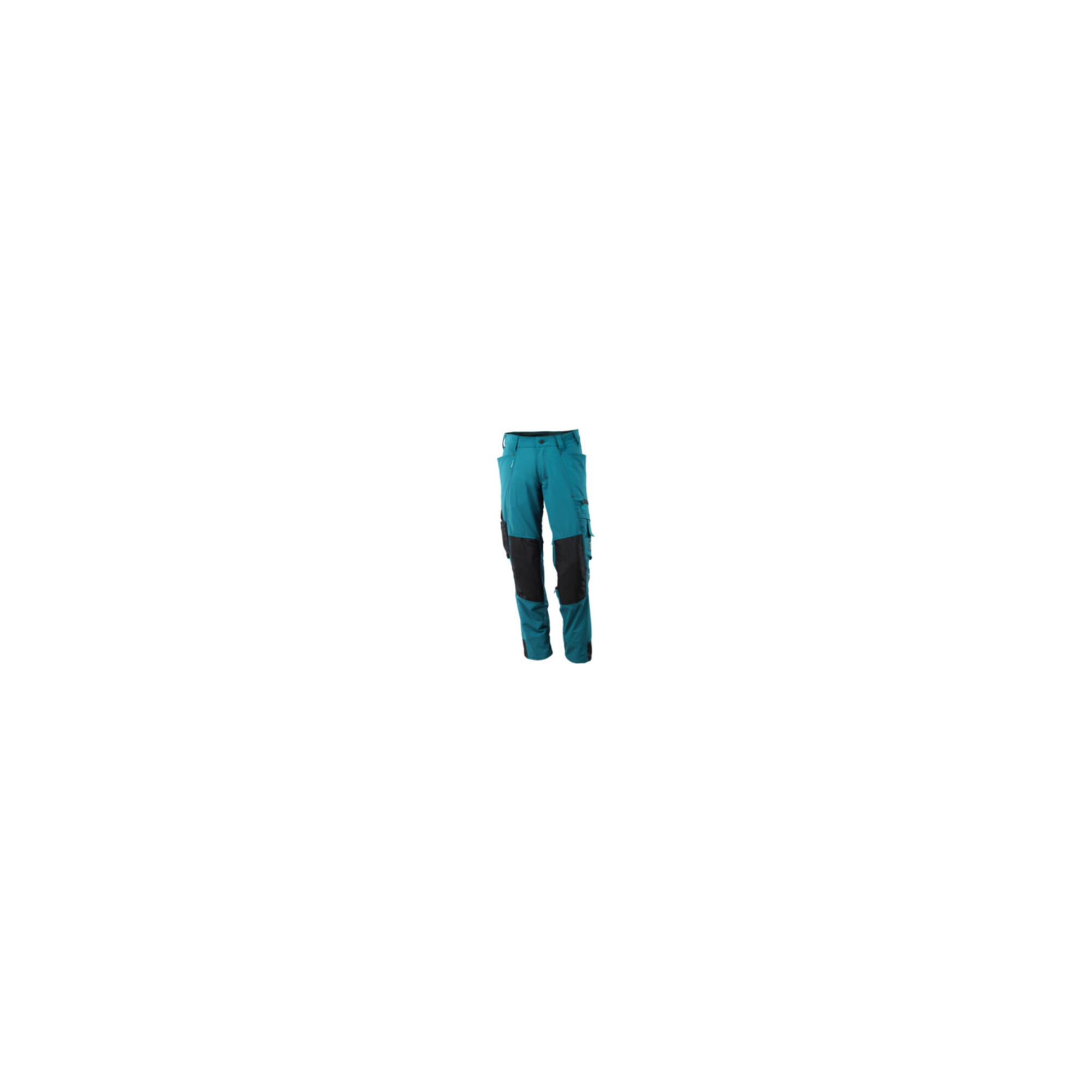 Mascot Hose mit Knietaschen, Stretchstoff Hose Größe 76C46, Dunkelpetroleum