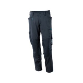 Mascot Hose mit Knietaschen, Stretchstoff Hose Größe 76C47, schwarzblau