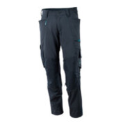 Mascot Hose mit Knietaschen, Stretchstoff Hose schwarzblau