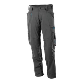 Mascot Hose mit Knietaschen, Stretchstoff Hose Größe 76C48, dunkelanthrazit