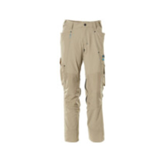 Mascot Hose mit Knietaschen, Stretchstoff Hose hellkhaki