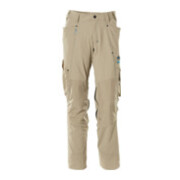 Mascot Hose mit Knietaschen, Stretchstoff Hose hellkhaki