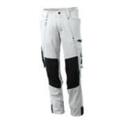 Mascot Hose mit Knietaschen, Stretchstoff Hose weiss