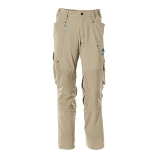 Mascot Hose mit Knietaschen, Stretchstoff Hose Größe 76C51, hellkhaki