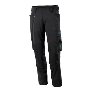 Mascot Hose mit Knietaschen, Stretchstoff Hose schwarz