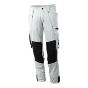 Mascot Hose mit Knietaschen, Stretchstoff Hose weiss