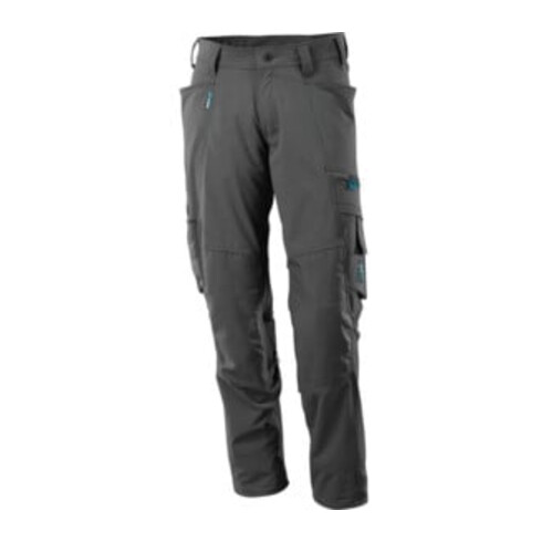 Mascot Hose mit Knietaschen, Stretchstoff Hose dunkelanthrazit