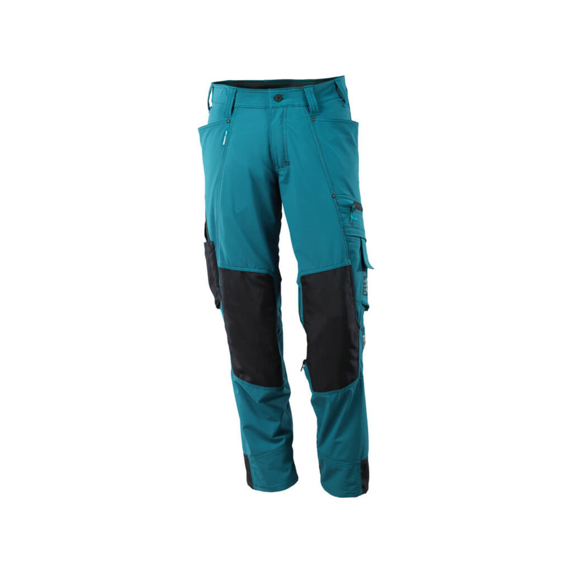 Mascot Hose mit Knietaschen, Stretchstoff Hose Größe 82C46, Dunkelpetroleum