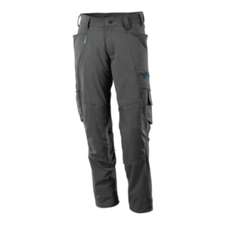 Mascot Hose mit Knietaschen, Stretchstoff Hose dunkelanthrazit