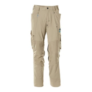 Mascot Hose mit Knietaschen, Stretchstoff Hose Größe 82C50, hellkhaki