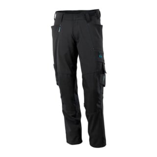Mascot Hose mit Knietaschen, Stretchstoff Hose Größe 82C56, schwarz