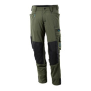 Mascot Hose mit Knietaschen, Stretchstoff Hose moosgrün