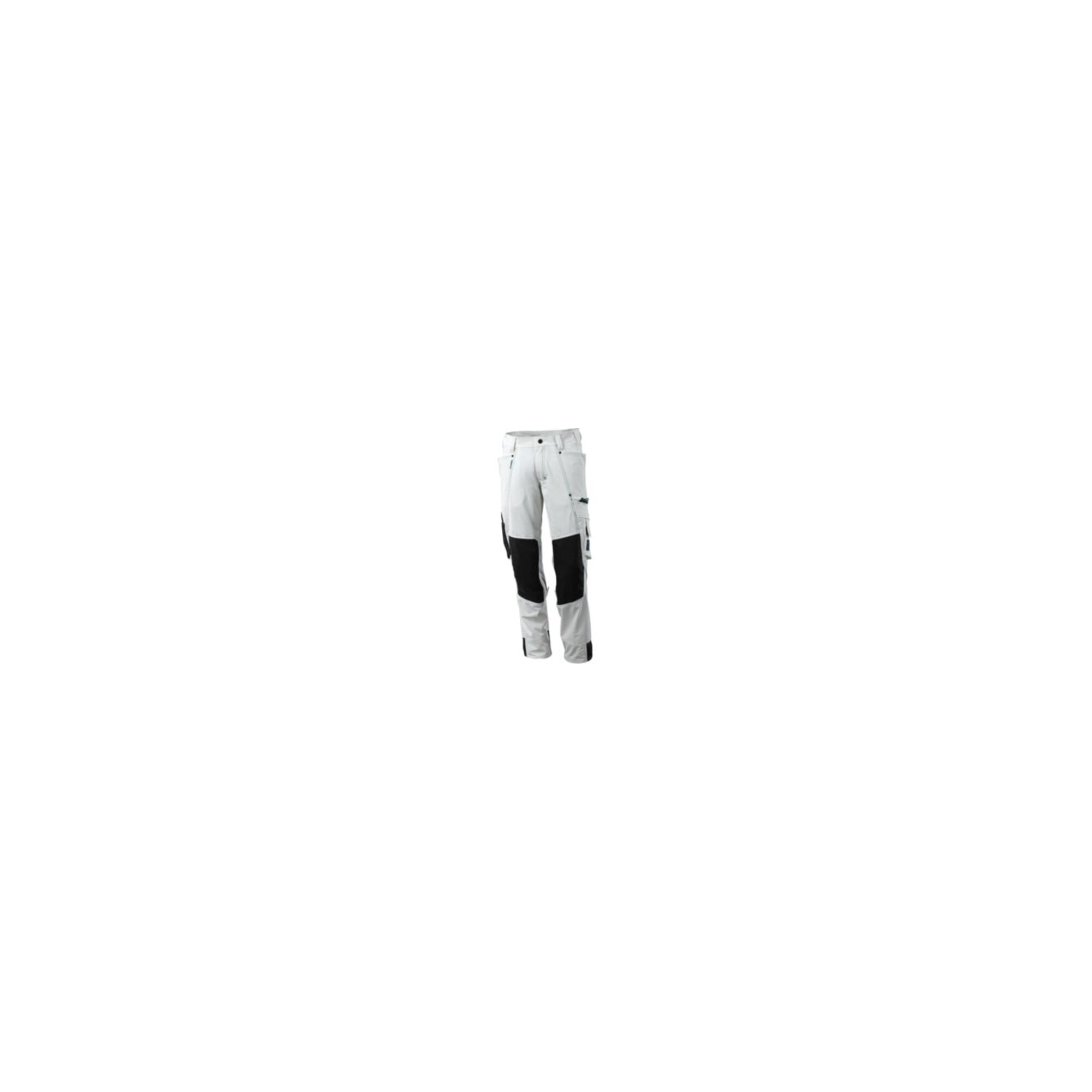 Mascot Hose mit Knietaschen, Stretchstoff Hose Größe 82C60, weiss