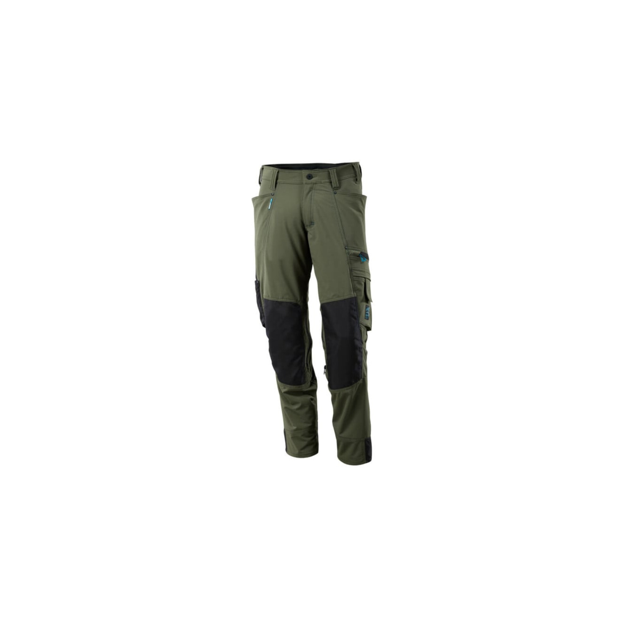 Mascot Hose mit Knietaschen, Stretchstoff Hose Größe 82C62, moosgrün