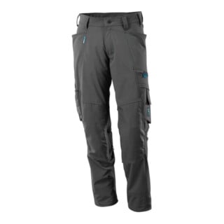Mascot Hose mit Knietaschen, Stretchstoff Hose Größe 82C64, dunkelanthrazit
