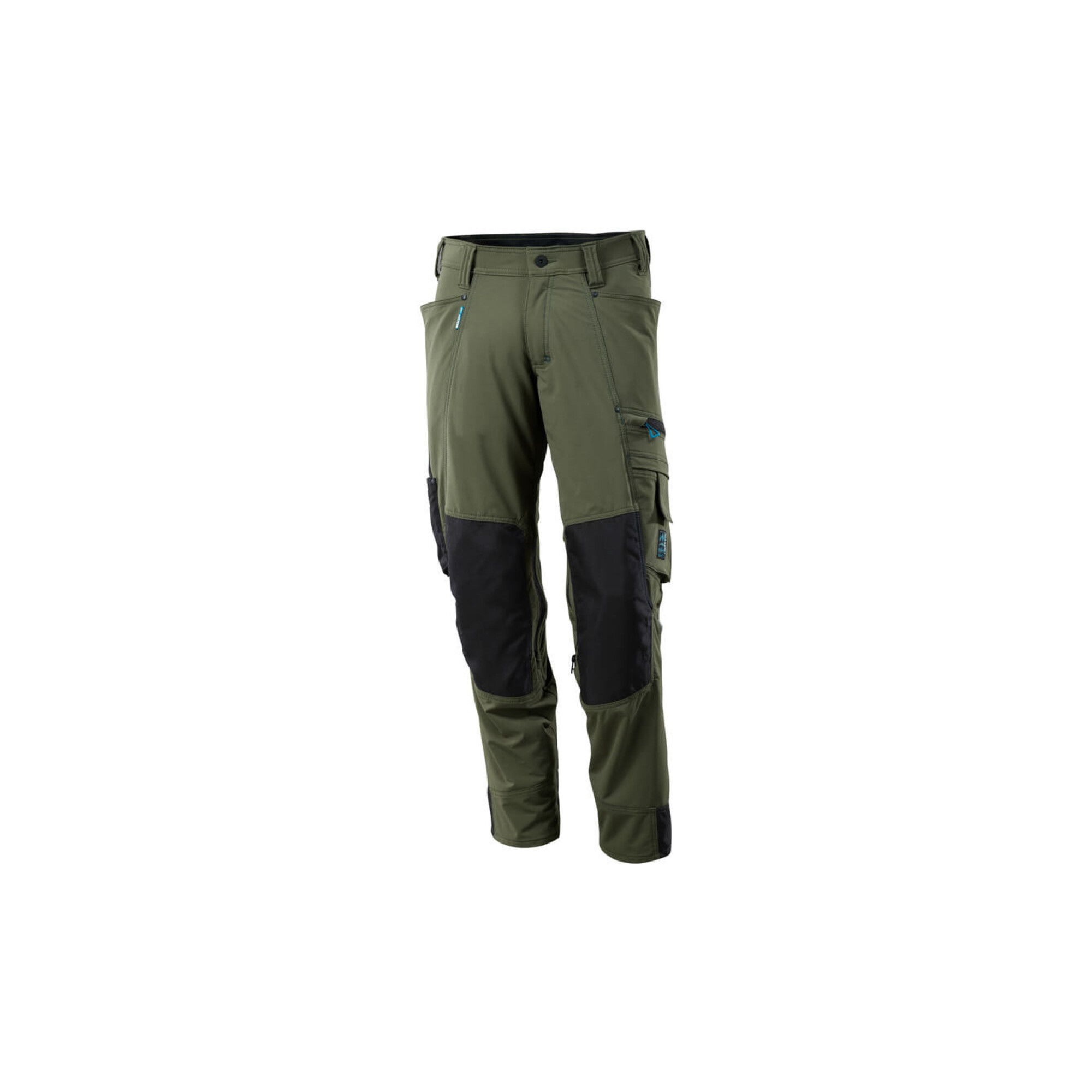 Mascot Hose mit Knietaschen, Stretchstoff Hose Größe 90C47, moosgrün