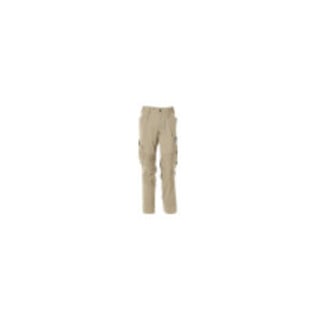 Mascot Hose mit Knietaschen, Stretchstoff Hose Größe 90C48, hellkhaki