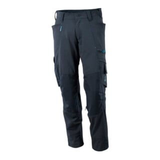 Mascot Hose mit Knietaschen, Stretchstoff Hose Größe 90C51, schwarzblau