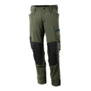 Mascot Hose mit Knietaschen, Stretchstoff Hose moosgrün