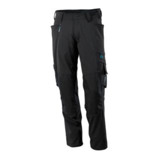 Mascot Hose mit Knietaschen, Stretchstoff Hose Größe 90C60, schwarz