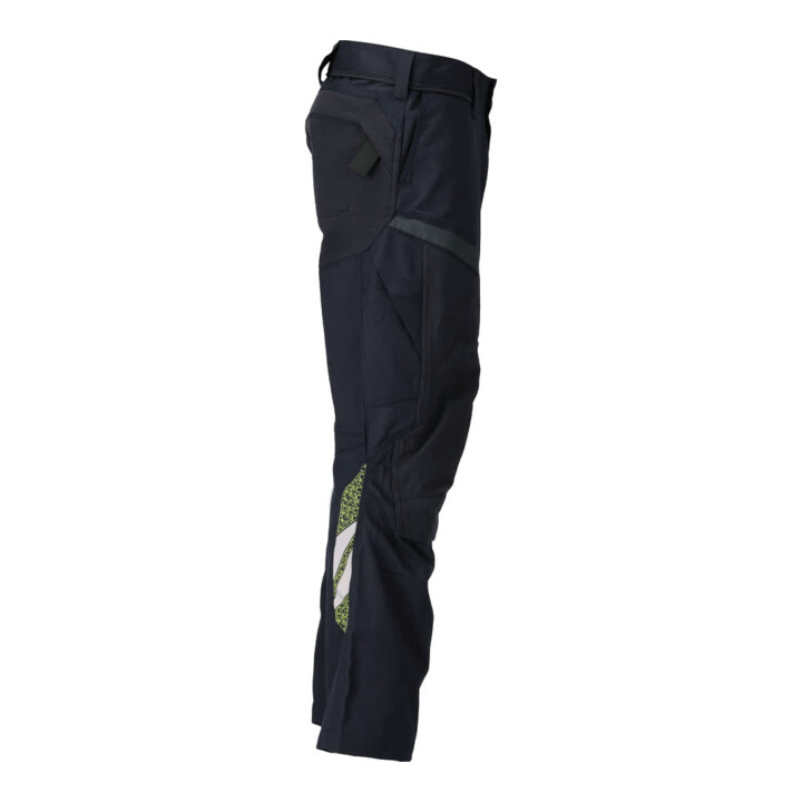 Mascot Hose Multisafe 76C51 schwarzblau hi-vis gelb mit Knietaschen Stretch-Einsätze