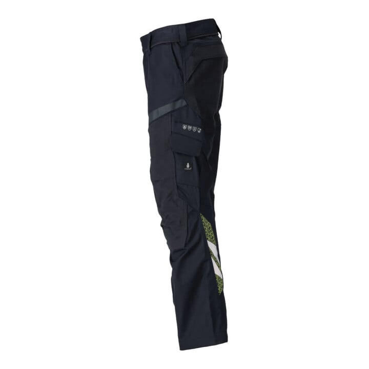 Mascot Hose Multisafe 76C52 schwarzblau/hi-vis gelb mit Knietaschen Stretch-Einsätze