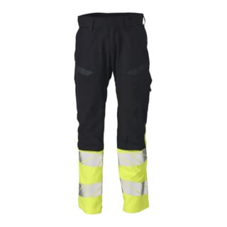 Mascot Hose Multisafe 76C52 schwarzblau/hi-vis gelb mit Knietaschen Stretch-Einsätze