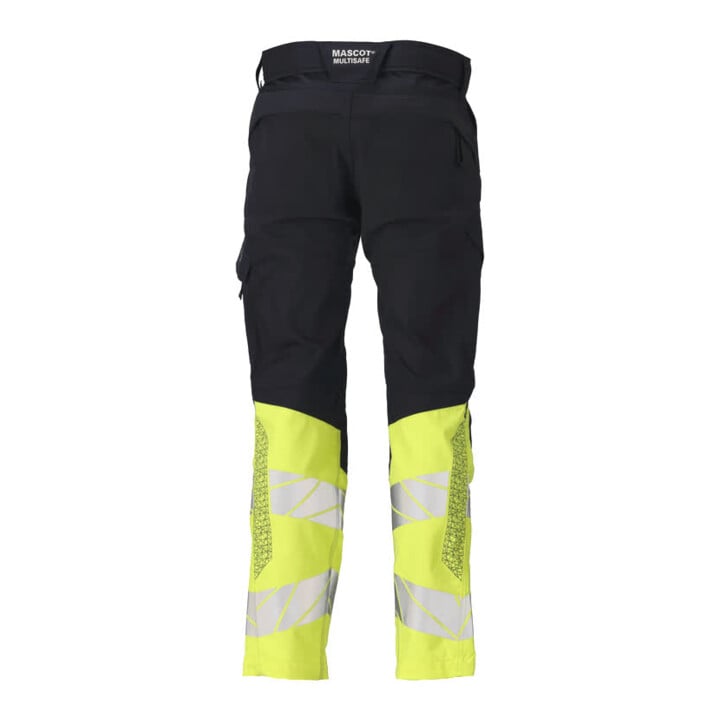 Mascot Hose Multisafe 76C56 schwarzblau/hi-vis gelb Stretch-Einsätze Knietaschen