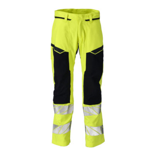Mascot Hose Multisafe 82C44 hi-vis gelb schwarzblau Stretch-Einsätze Knietaschen