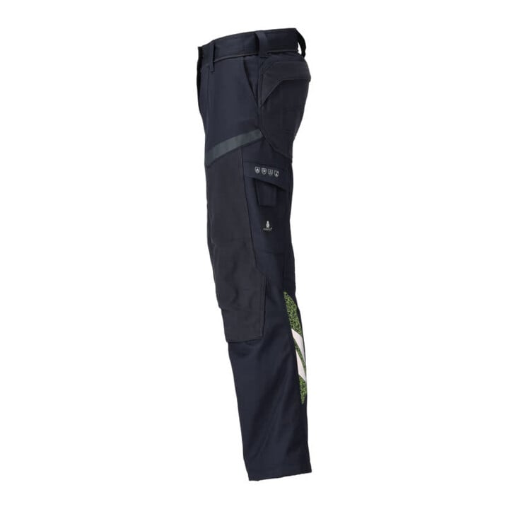Mascot Hose Multisafe Damen Knietaschen Gr. 76C46 schwarzblau hi-vis gelb