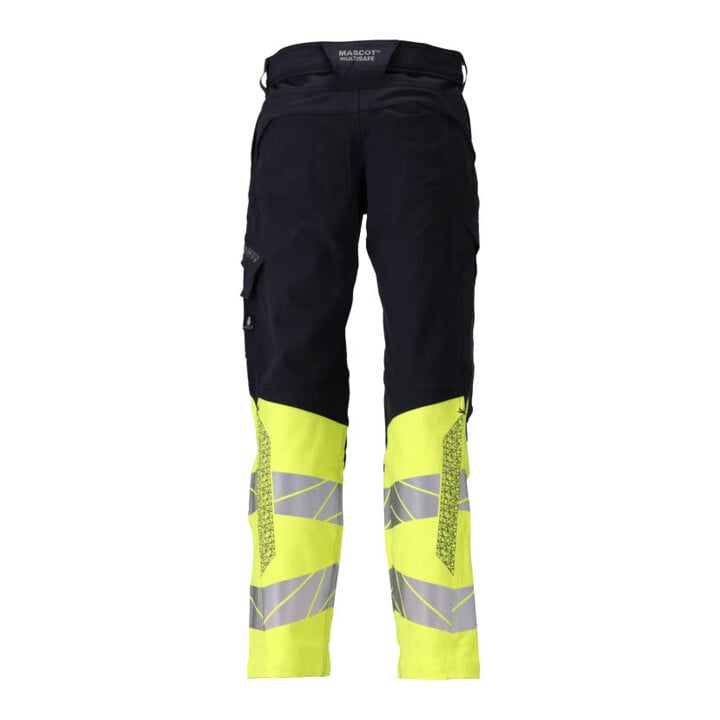 Mascot Hose Multisafe ULTIMATE STRETCH 76C50 schwarzblau/hi-vis gelb