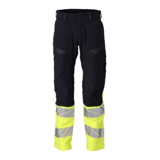 Mascot Hose Multisafe ULTIMATE STRETCH schwarzblau/hi-vis gelb