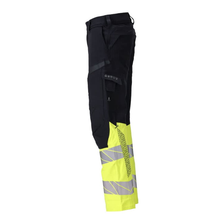 Mascot Hose Multisafe ULTIMATE STRETCH schwarzblau/hi-vis gelb Größe 76C58