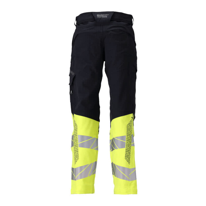 Mascot Hose Multisafe ULTIMATE STRETCH schwarzblau/hi-vis gelb Größe 82C46