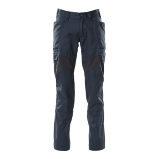 Mascot Hose Schenkeltaschen Stretch-Einsätze 90C47 schwarzblau