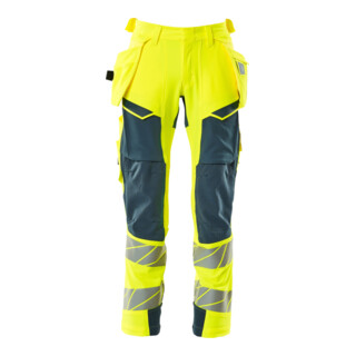 Mascot Hose ULTIMATE STRETCH 76C47 hi-vis gelb/dunkelpetroleum