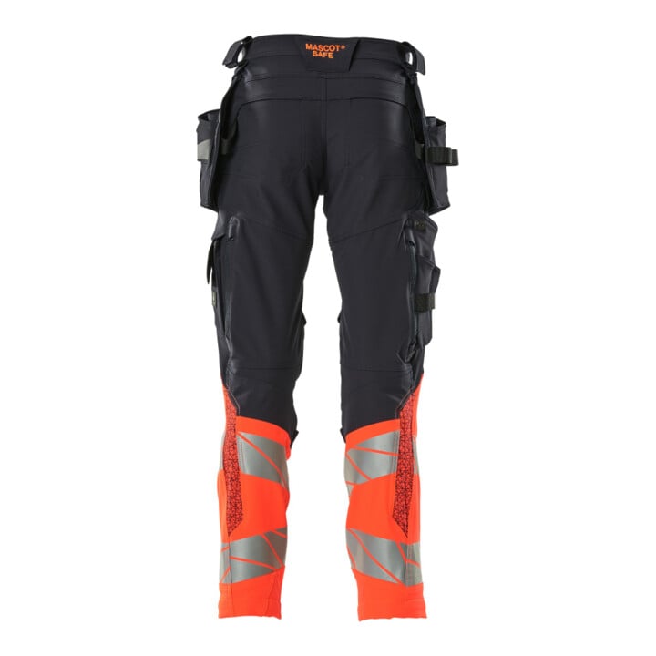 Mascot Hose ULTIMATE STRETCH 76C47 schwarzblau/hi-vis rot