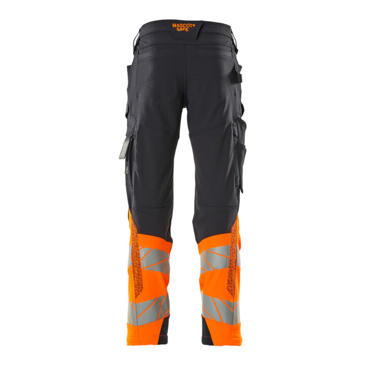 Mascot Hose ULTIMATE STRETCH 76C49 schwarzblau hi-vis orange