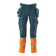 Mascot Hose ULTIMATE STRETCH 76C52 dunkelpetroleum/hi-vis orange