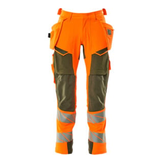 Mascot Hose ULTIMATE STRETCH 76C52 hi-vis orange/moosgrün