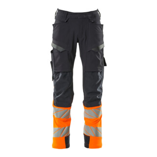 Mascot Hose ULTIMATE STRETCH 76C52 schwarzblau hi-vis orange