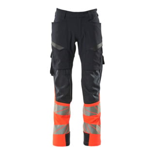 Mascot Hose ULTIMATE STRETCH 76C52 schwarzblau/hi-vis rot