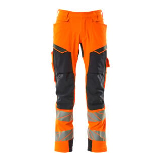 Mascot Hose ULTIMATE STRETCH 76C54 hi-vis orange schwarzblau