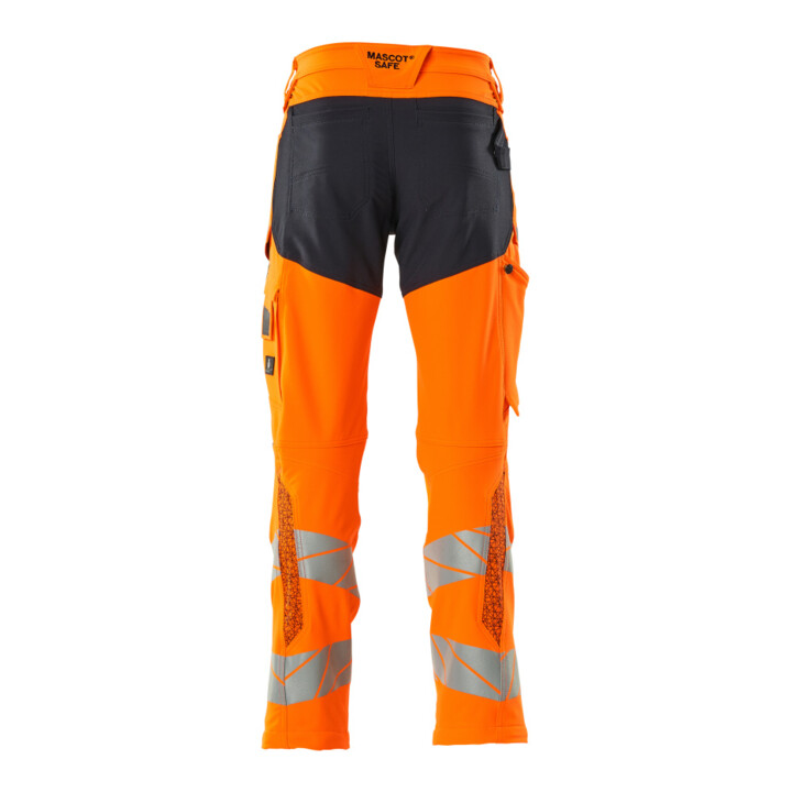 Mascot Hose ULTIMATE STRETCH 76C56 hi-vis orange/schwarzblau