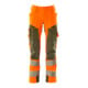 Mascot Hose ULTIMATE STRETCH 76C58 hi-vis orange/moosgrün