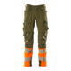 Mascot Hose ULTIMATE STRETCH 76C58 moosgrün/orange