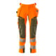 Mascot Hose ULTIMATE STRETCH 82C46 hi-vis orange/moosgrün