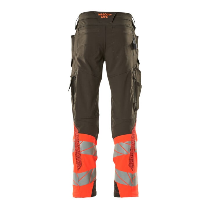 Mascot Hose ULTIMATE STRETCH 82C49 dunkelanthrazit/hi-vis rot