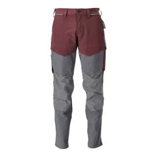 MASCOT Hose ULTIMATE STRETCH 82C51 bordeaux/anthrazitgrau mit Knietaschen